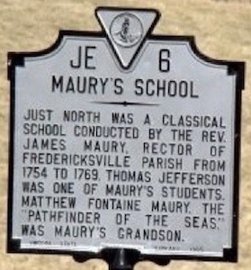 James Maury Historical Marker